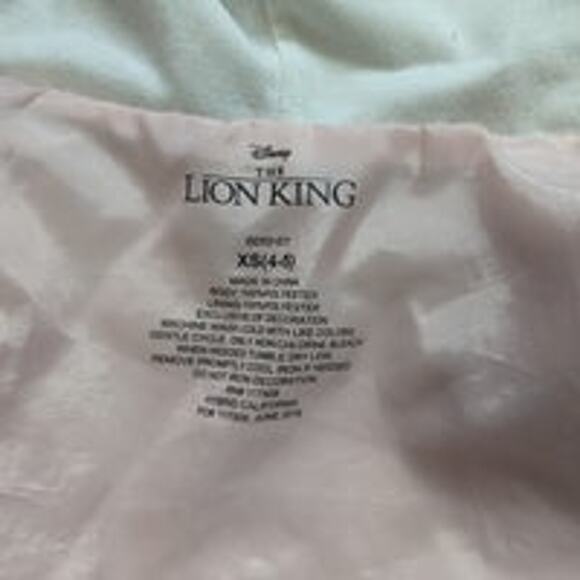 The Lion King  Girl's Future Queen Nala Rose Gold Jacket Size XS - Picture 3 of 5